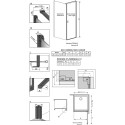 Душевой уголок Radaway Nes Black KDJ I Frame 100x75 R