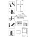 Душевой уголок Radaway Nes Black KDJ I Frame 100x90 R