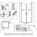 Душевой уголок Radaway Nes KDD II 100x80