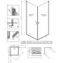 Душевой уголок Radaway Nes KDD I 90x90