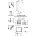 Душевой уголок Radaway Nes KDJ II 100x90 L
