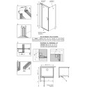 Душевой уголок Radaway Nes KDJ II 90x100 L
