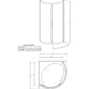 Душевой уголок Radaway Premium Plus B 90x190 прозрачное стекло