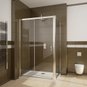 Душевой уголок Radaway Premium Plus DWJ+S 110x90 прозрачное стекло