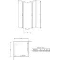 Душевой уголок Radaway Premium Plus D 80x100x190 прозрачное стекло