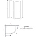 Душевой уголок Radaway Premium Plus E 100x80x190 прозрачное стекло