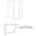 Душевой уголок Radaway Premium Plus E 120x90x170 прозрачное стекло