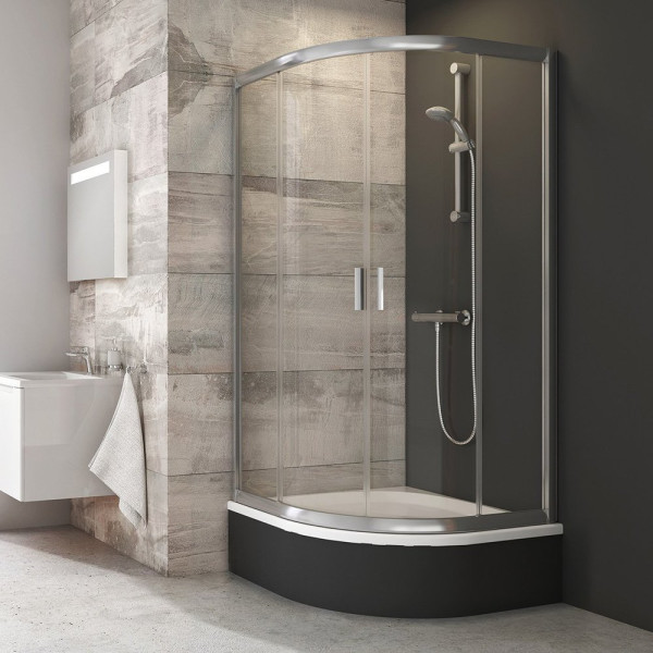 Душевой уголок Ravak BLCP4-80 Sabina Transparent, профиль хром