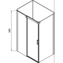 Душевой уголок Ravak MSDPS 120х90 L Transparent, профиль хром