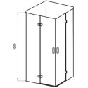 Душевой уголок Ravak SMSRV4 90х90 Transparent, профиль хром