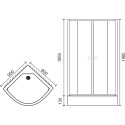 Душевой уголок Royal Bath RB 90HK-T