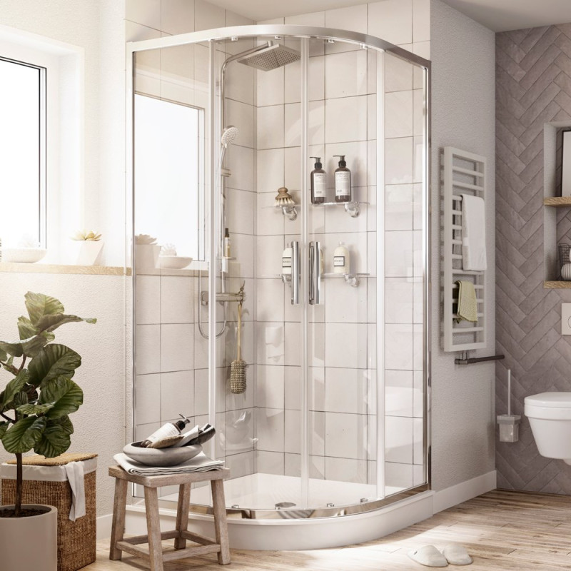 Душевой уголок STWORKI Хельсинки DE018RL100100200CH 100x100 см профиль хром глянец