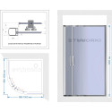 Душевой уголок STWORKI Хельсинки DE018RL100100200CH 100x100 см профиль хром глянец