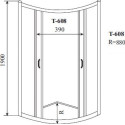Душевой уголок Timo Altti-608 Foggy Glass 80х80 см