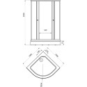 Душевой уголок Triton Стандарт 100х100 А мозаика