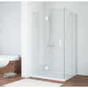 Душевой уголок Vegas Glass AFA-F 100*90 01 01 L профиль белый, стекло прозрачное