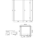 Душевой уголок Vegas Glass AFP-Fis Lux 90 07 01 R профиль матовый хром, стекло прозрачное