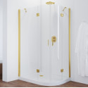 Душевой уголок Vegas Glass AFS-F 110*100 09 01 L профиль золото, стекло прозрачное