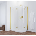 Душевой уголок Vegas Glass AFS-F 110*100 09 01 L профиль золото, стекло прозрачное