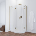 Душевой уголок Vegas Glass AFS-F 110*80 05 01 L профиль бронза, стекло прозрачное