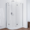 Душевой уголок Vegas Glass AFS-F 110*80 08 01 R профиль глянцевый хром, стекло прозрачное