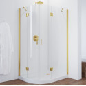 Душевой уголок Vegas Glass AFS-F 120*80 09 01 R профиль золото, стекло прозрачное