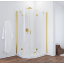 Душевой уголок Vegas Glass AFS-F 120*80 09 01 R профиль золото, стекло прозрачное