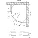 Душевой уголок Vegas Glass AFS-F Lux 120*110 07 01 L профиль матовый хром, стекло прозрачное