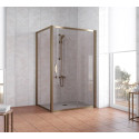 Душевой уголок Vegas Glass ZP+ZPV 110*100 05 05 профиль бронза, стекло бронза