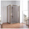 Душевой уголок Vegas Glass ZP+ZPV 110*90 05 05 профиль бронза, стекло бронза