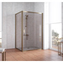Душевой уголок Vegas Glass ZP+ZPV 130*90 05 05 профиль бронза, стекло бронза