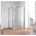Душевой уголок Vegas Glass ZP+ZPV 130*90 08 02 профиль глянцевый хром, стекло шиншилла