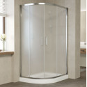 Душевой уголок Vegas Glass ZS-F 110*90 08 10 профиль глянцевый хром, стекло сатин