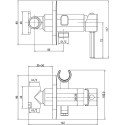 Гигиенический душ IDDIS Spring 004SBS0i08 со смесителем, С ВНУТРЕННЕЙ ЧАСТЬЮ
