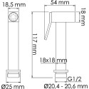 Гигиенический душ Wasserkraft A136 с фиксатором