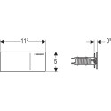 Кнопка смыва Geberit Sigma 70 115.635.SI.1 белая