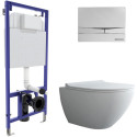 Комплект Berges Wasserhaus Novum 043269 кнопка хром глянцевый