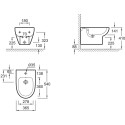 Комплект  Биде подвесное Jacob Delafon Odeon Up E4765 + Система инсталляции для биде Grohe Rapid SL 38553001 + Смеситель Hansgrohe Focus E2 31920000 д