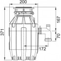 Комплект  Мойка кухонная Franke AZG 620 оникс + Измельчитель отходов Franke Turbo Elite TE-75 с пневмокнопкой