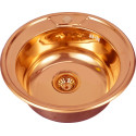 Комплект  Мойка кухонная Seaman Eco Wien SWT-490-Copper polish + Смеситель Seaman Barcelone SSL-5387 Copper для кухонной мойки