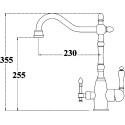 Комплект  Мойка кухонная Seaman Eco Wien SWT-490-Copper polish + Смеситель Seaman Barcelone SSL-5387 Copper для кухонной мойки