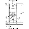 Комплект  Система инсталляции для унитазов Geberit Duofix Delta 458.124.21.1 3 в 1 с кнопкой смыва + чаша для унитаза Roca Gap 346477000 + крышка-сиденье Roca Gap 801472004 с ?