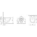 Комплект  Система инсталляции для унитазов Geberit Duofix Delta 458.124.21.1 3 в 1 с кнопкой смыва + Чаша для унитаза подвесного AM.PM Spirit FlashCle