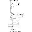 Комплект  Унитаз подвесной STWORKI Rotenburg WH52 безободковый + Система инсталляции для унитазов Geberit Duofix Delta 458.124.21.1 3 в 1 с кнопкой см