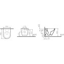 Комплект  Унитаз подвесной VitrA Integra 7040B003-0075 безободковый + Мебель для ванной STWORKI Хельсинки 65