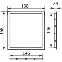 Люк настенный Evecs Л1515 Chrome