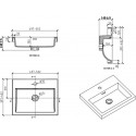 Мебельная раковина BelBagno BB-500-PM-LVB