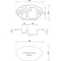 Мойка кухонная AquaGranitEx M-14 синяя