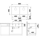 Мойка кухонная Blanco Andano 400/400-U сталь