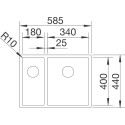 Мойка кухонная Blanco Claron 340/180-IF R